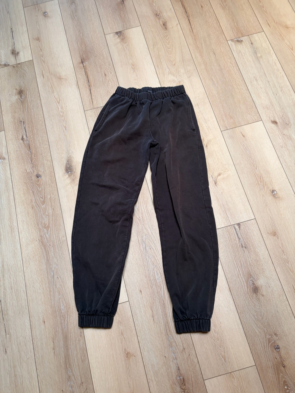Girls Black Elastic-Waist Jogger Pants
